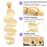 StariaHair 10-30 Inch #613 Body Wave Blonde Remy Human Hair Bundles