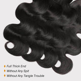 Body Wave Brazilian Human Soft, Full & Naturally Bouncy Virgin Hair Bundles Natural Color 10-30 Inch - Stariahair