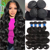 Body Wave Brazilian Human Soft, Full & Naturally Bouncy Virgin Hair Bundles Natural Color 10-30 Inch - Stariahair