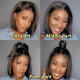 Staria Hair 13"x4" Bob Wig Transparent Lace Closure Wig #1B