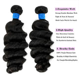 Ocean Wave Virgin Brazilian Hair Bundles Beautiful Waves Natural Movement Natural Color 14-30 Inch - Stariahair