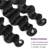 Ocean Wave Virgin Brazilian Hair Bundles Beautiful Waves Natural Movement Natural Color 14-30 Inch - Stariahair