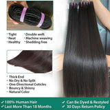 StariaHair 14-30 Inch Straight Vietnam Raw Hair Bundles #1B
