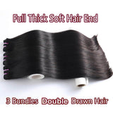 StariaHair 14-30 Inch Straight Vietnam Raw Hair Bundles #1B