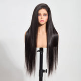 StariaHair 13"x4" Straight 200% Transparent Lace Frontal Wig #1B