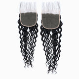 StariaHair 12-20 Inch 5"x5" Transparent Lace Closure Water Wave #1B