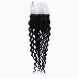 StariaHair 12-20 Inch 5"x5" Transparent Lace Closure Water Wave #1B