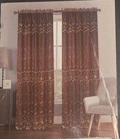 LISA One embroidered panel with attached valance