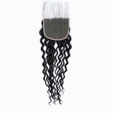 StariaHair 12-20 Inch 5"x5" Transparent Lace Closure Water Wave #1B