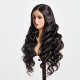 StariaHair 13"x6" HD Lace Frontal Wig 180% Body Wave #1B