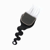 StariaHair 14-20 Inch HD Lace Closure Body Wave 4"x4" #1B