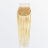 StariaHair 12-20 Inch #613 Blonde 5"x5" Straight Transparent Lace Closure