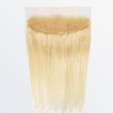 StariaHair 14-20 Inch 13"x4" #613 Blonde Straight Transparent Lace Frontal