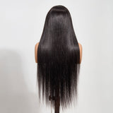 StariaHair 13"x4" Straight 200% Transparent Lace Frontal Wig #1B