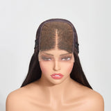 StariaHair 5"x5" Straight Transparent Glueless Lace Closure Wig #1B