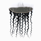 StariaHair 14-20 Inch 13"x4" Water Wave Transparent Lace Frontal #1B