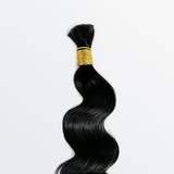 StariaHair 14-20 Inch Loose Wave Bulk Hair for Braiding #1B