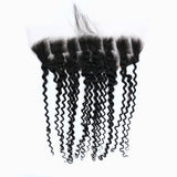 StariaHair 14-20 Inch 13"x4" Deep Wave Transparent Lace Frontal #1B