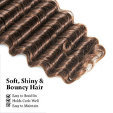 StariaHair #4 Deep Wave Hair Bulk Hair for Braiding