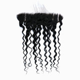 StariaHair 14-20 Inch 13"x4" Water Wave Transparent Lace Frontal #1B