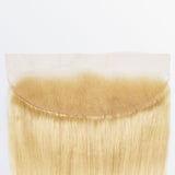 StariaHair 14-20 Inch 13"x4" #613 Blonde Straight Transparent Lace Frontal