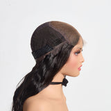 StariaHair 5"x5" HD Glueless Lace Body Wave 180% Closure Wig #1B