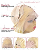 StariaHair #613 Blonde 13"x4" Straight Transparent Lace Frontal Wigs 200%