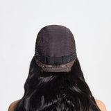 StariaHair 5"x5" HD Glueless Lace Body Wave 180% Closure Wig #1B