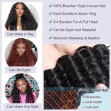 Deep Wave Brazilian Virgin Hair Bundles Natural Movement Natural Color 10-30 Inch - Stariahair