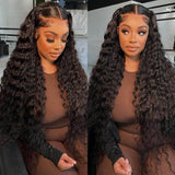 Deep Wave Brazilian Virgin Hair Bundles Natural Movement Natural Color 10-30 Inch - Stariahair