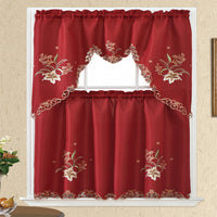 ESTELLE 3 pieces kitchen curtain set