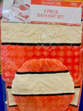 Sharon 3 Piece Bath Mat set