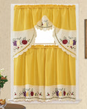 JESSIE 3 pieces kitchen curtain set