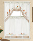 ETTY 3 piece kitchen curtain set