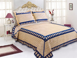 Madrid 3pcs Luxplush Embroidery Quilt @6 pcs QUEEN SAGE