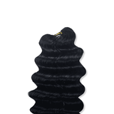 StariaHair Deep Wave Feather Crochet Human Hair Premium Pre-Looped Extension for Boho Braids