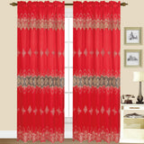 SCARLET One embroidered panel with attached valance