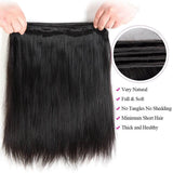Straight Virgin Brazilian Hair Bundles Silky Smooth & Soft Natural Color 10-30 Inch - Stariahair