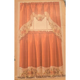 ANGELINA 3 pieces kitchen curtain set