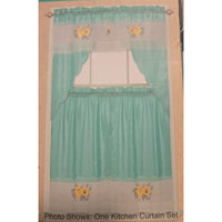 SASHA 3 pieces kitchen curtain set