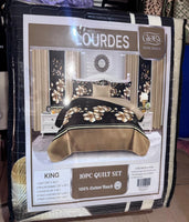 NEW LOURDES(A) - 10PC QUILT SET KING SIZE