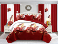 LOURDES(A)-10PC QUILT SET KING SIZE