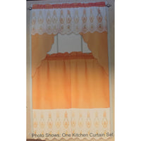 MORGAN 3 pieces kitchen curtain set