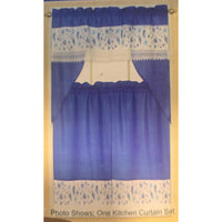 ALIZA 3 pieces kitchen curtain set