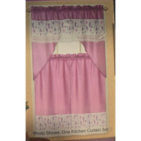 ALIZA 3 pieces kitchen curtain set