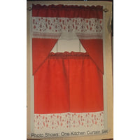 ALIZA 3 pieces kitchen curtain set