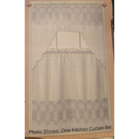 ABBY 3 pieces kitchen curtain set