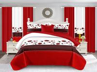 LOURDES(A)-10PC QUILT SET KING SIZE