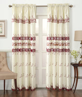 KATHERINE One embroidered macrame jacquard panel