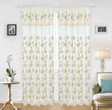 LILIAN One voile embroidered panel